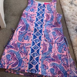 Lilly Pulitzer, dress with built in shorts.